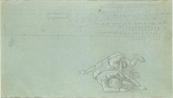 Study for "The Death of Major Peirson": Two Dead Figures