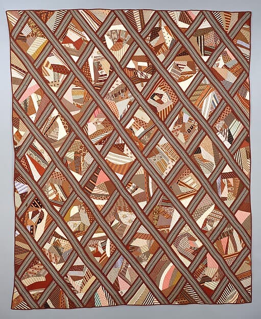 Quilt, Contained Crazy pattern