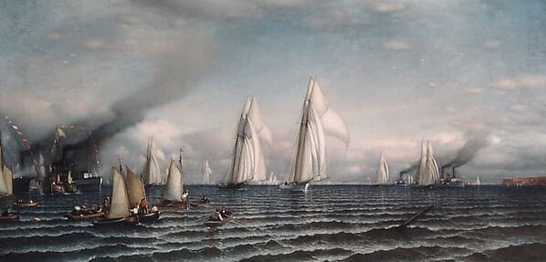 Finish—First International Race for America's Cup, August 8, 1870