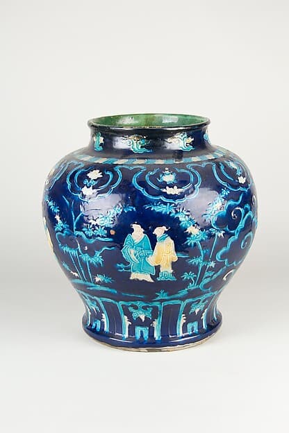 Jar with scholars