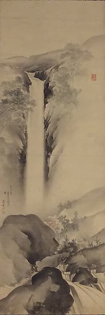 田崎草雲筆 養老の滝|Yōrō Waterfall