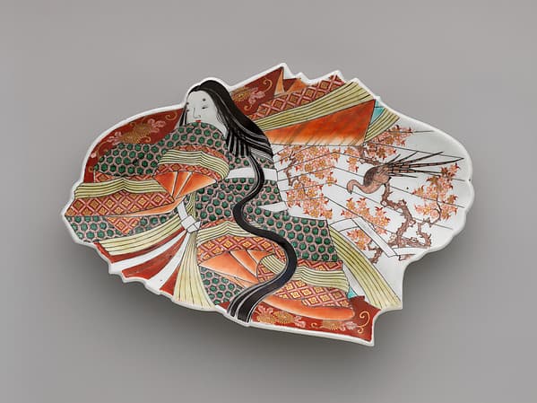 Dish in Shape of Japanese Court Woman