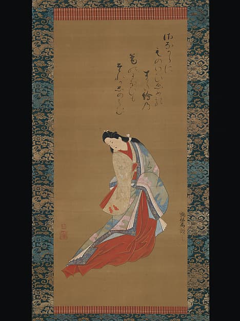 東川堂里風筆 立美人図|Standing Courtesan