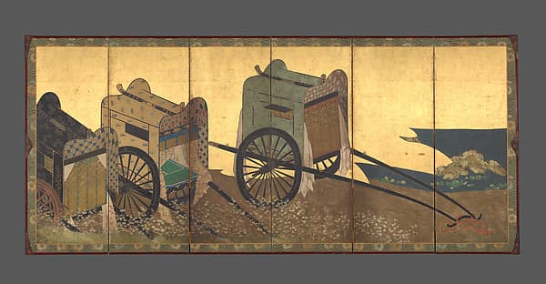 御所車図|Imperial Carts (Gosho guruma)