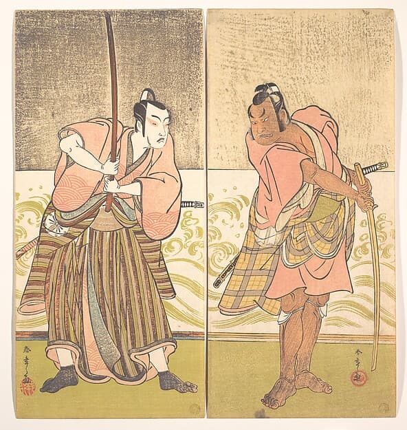 The Actor Sakata Hangoro II and the Actor Matsumoto Koshiro IV