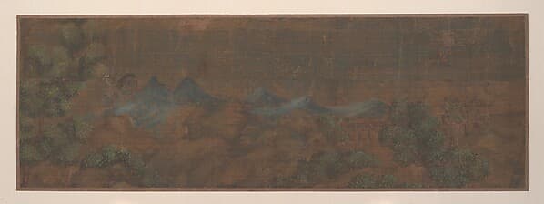 Landscape Painting of Figure in Woodland Setting