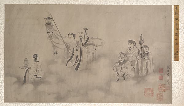 明/清 佚名 舊傳李公麟 法海靈山圖 冊|Procession of Arhats