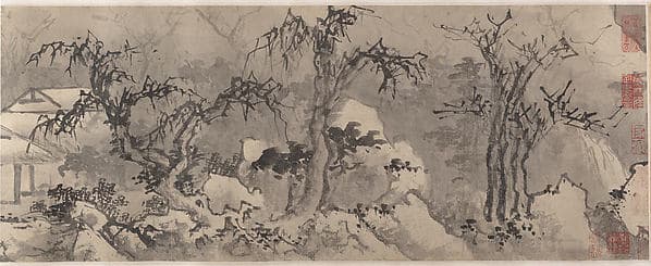 明 傳蔣嵩 冬景山水圖 卷|Winter landscape