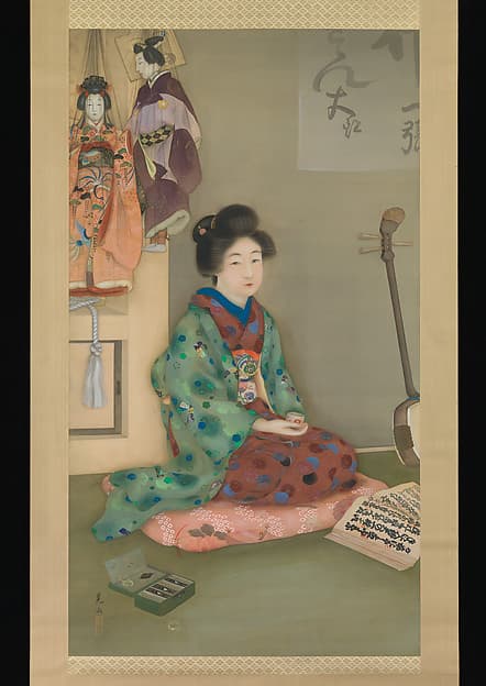 娘義太夫|Female Chanter for Jōruri Puppet Theater