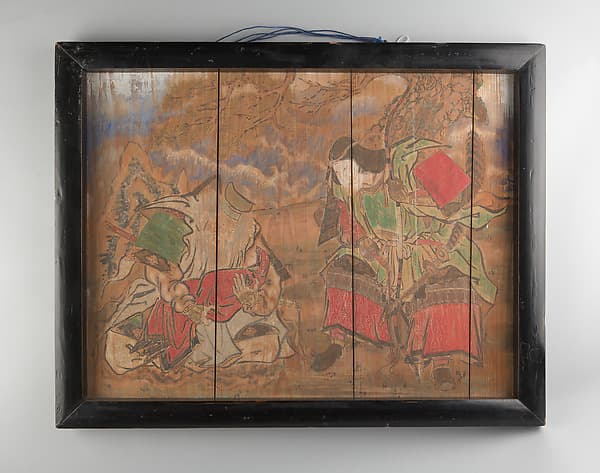 Empress Jingū, Her Minister Takenochi no Sukune, and an Infant (the Future Emperor Ōjin)