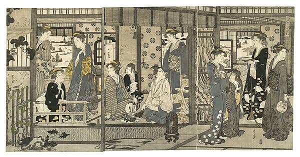 「風流やつし源氏 朝顔」|Bellflowers (Asagao), from the series Genji in Fashionable Modern Guise (Fūryū yatsushi Genji: Asagao)