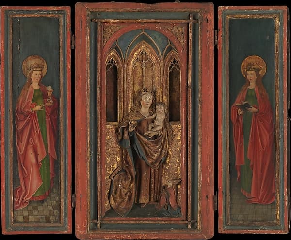 Altar Shrine with Madonna and Child with Donor