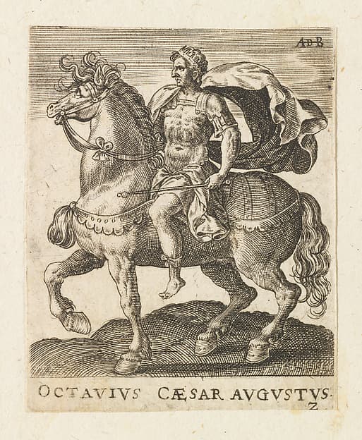 Octavius Caesar Augustus, from "Twelve Caesars on Horseback"