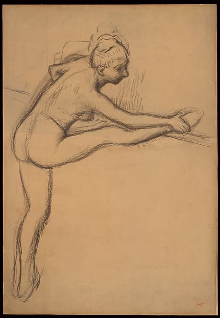 Study of a Nude (Dancer at the Barre)