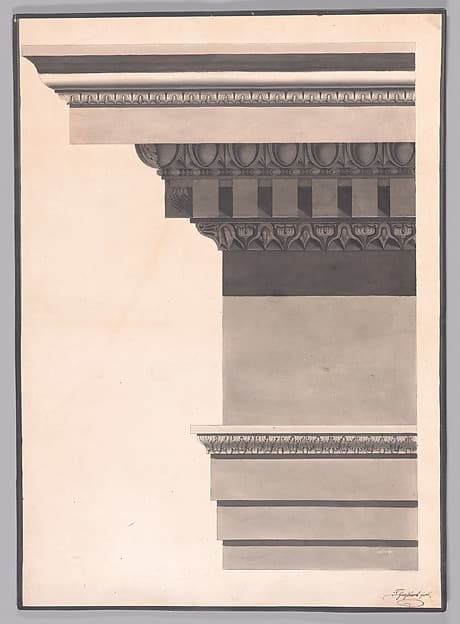 Architectural Study of Classical Entablature