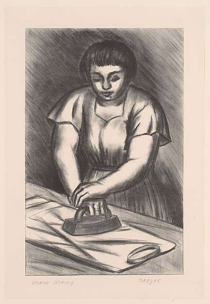 Woman Ironing