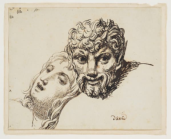 Heads of a faun and a young woman (Les têtes d'une jeune femme et d'un faune)