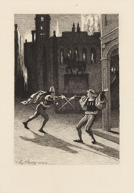 La Rouerie de Dame Simone, plate 7 from "The Decameron"