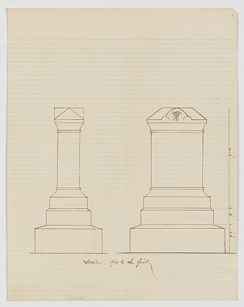 Grave Monument Design (Two elevations)