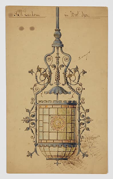 Wrought Iron Hall Lantern Design