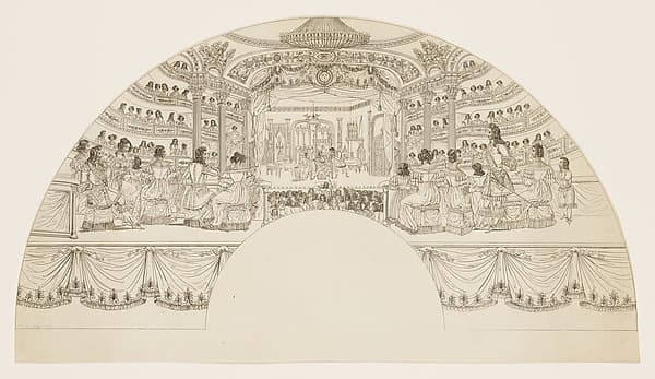 Interior of an Opera House, Showing the Stage and the Boxes with Their Occupants
