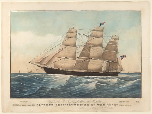 Clipper Ship "Sovereign of the Seas"