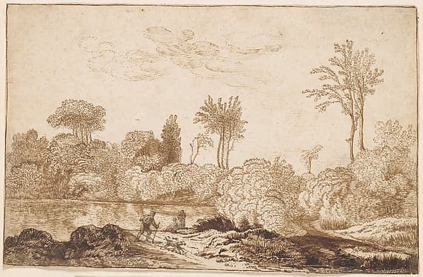 River Landscape with Traveler