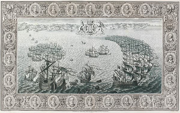 The Tapestry Hangings of the House of Lords Representing the Several Engagements Between the English and Spanish Fleets...