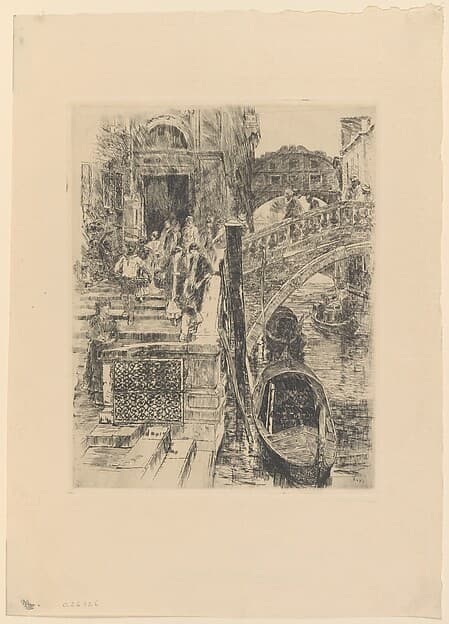 Bridge of Sighs, Venice (First Plate)