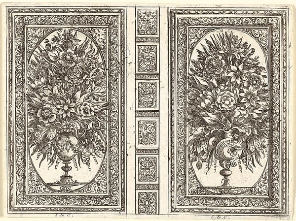 Book Cover (Two Flower Vases)