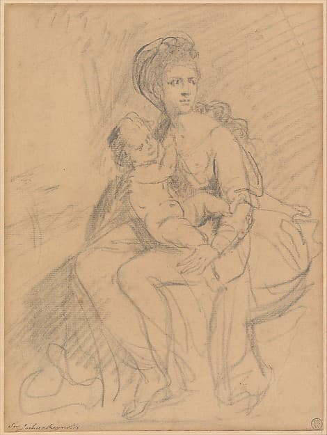 Study of a Woman and Child