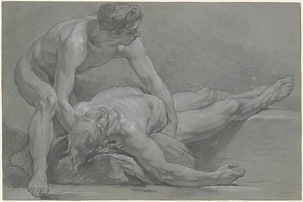Two Nude Male Figures