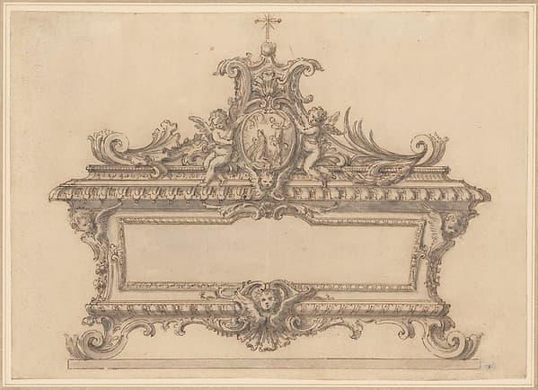 Design for a Reliquary with the Beheading of a Saint