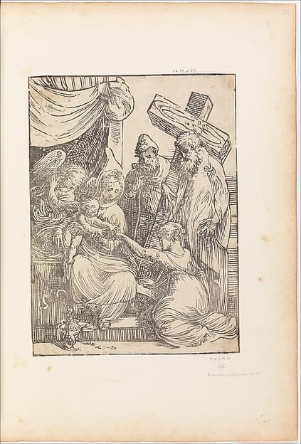 The Mystic Marriage of St. Catherine, with St. Joseph, an Angel, and a Cross-bearing Saint