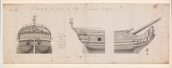 Design for the Frigate "La Didion"