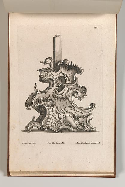 Design for the Base of a Crucifix, Plate 3 from: 'Neü inventierte Crucifix= Stöcke'