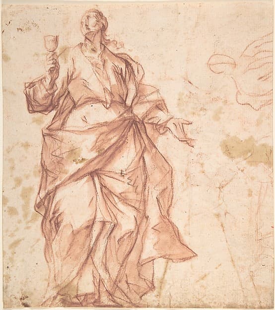 Study of St. John (recto); Study of a Warrior (verso)