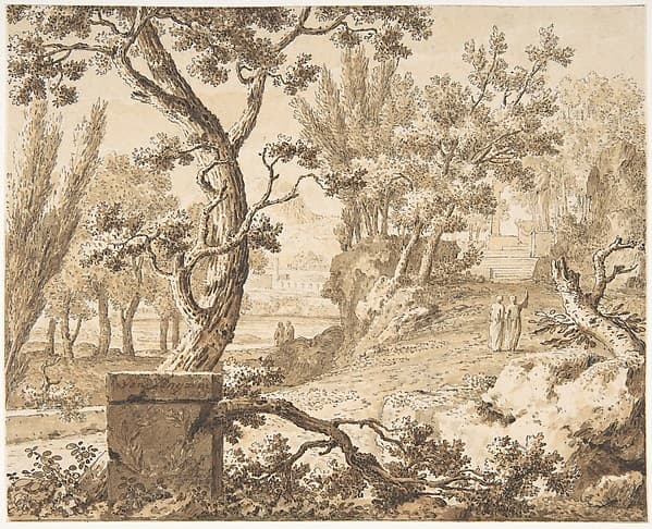 Arcadian Landscape with Figures