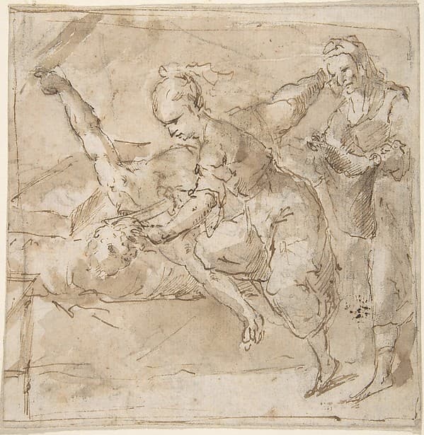 Judith Slaying Holofernes, with Old Woman Servant