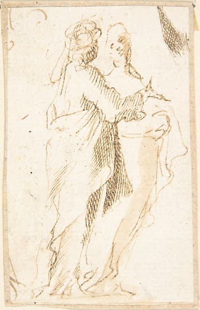 Two Standing Figures