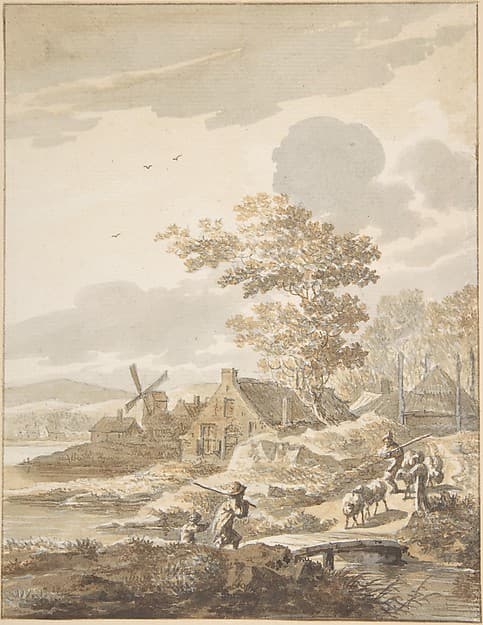 Landscape with Windmill