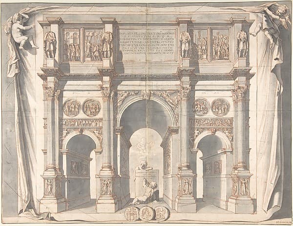 View of the Arch of Constantine