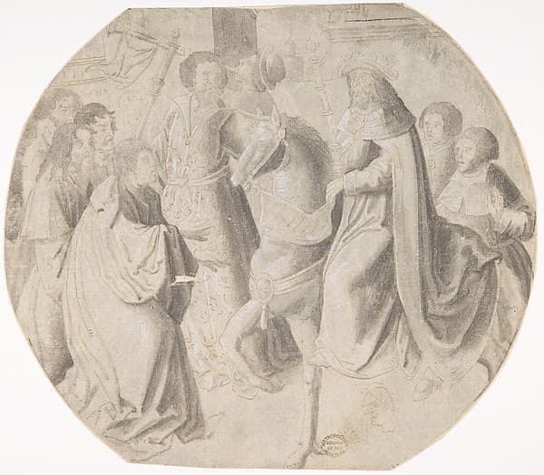 Mordecai rides through the Streets in the Apparel the King has sent him.