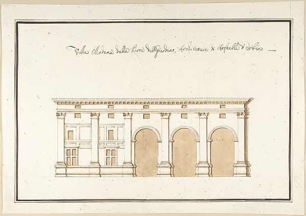 Garden Elevation of the Villa Madama, Rome