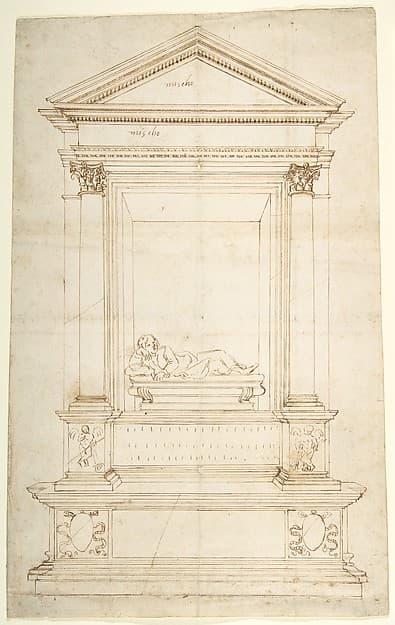Design for a Wall Tomb.