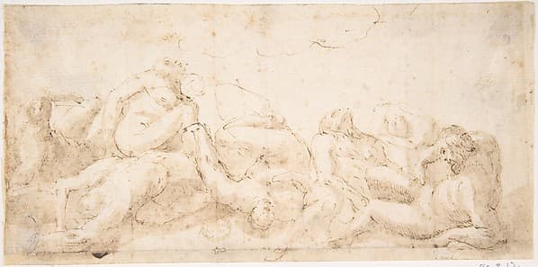 Group of Entangled Nude Figures