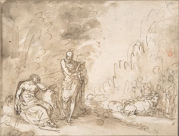 Scene with Apollo? Orpheus?