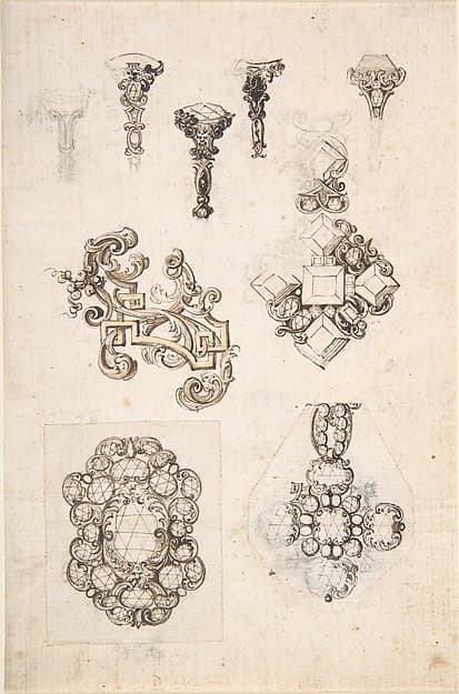 Sheet of Jewelry or Decorative Designs