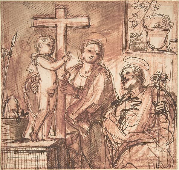 Holy Family in an Interior
