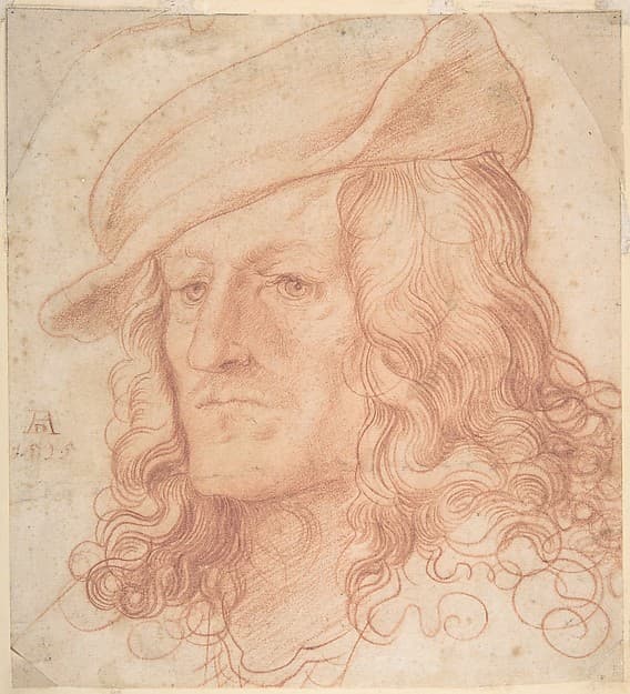Portrait of a man, bust-length, wearing a hat